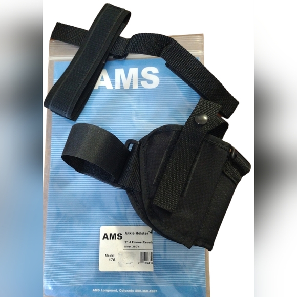 AMS Ankle Holster Conceal Carry with Calf Strap - Picture 2 of 4